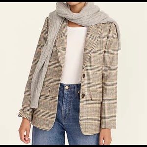 NWT J Crew Sommerset blazer in glen plaid English wool size 6